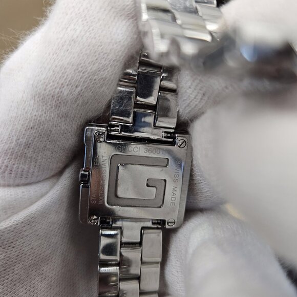 Authentic GUCCI 3605L G-Shape Copper Dial Stainless Steel Women's watch - Picture 12 of 17